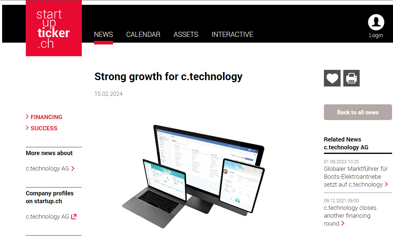 Strong Growth for c.technology