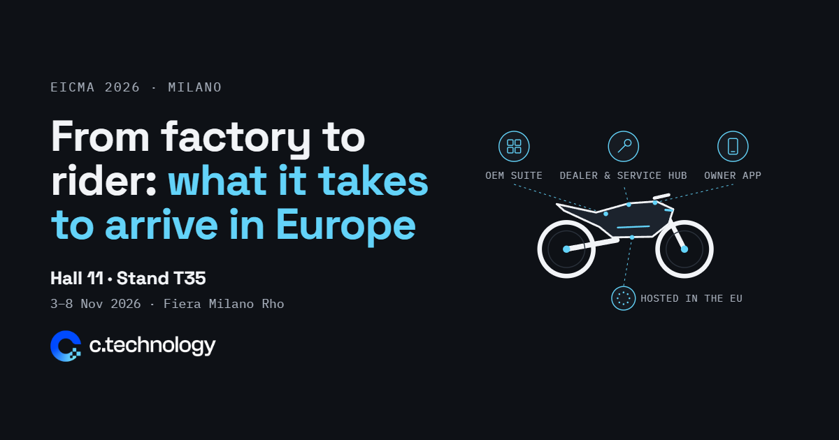 From factory to rider: what it takes to arrive in Europe